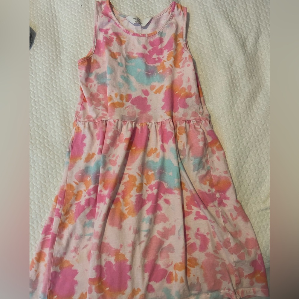 Girls H&M Sleeveless Dress tie die